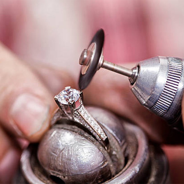 antique ring being restored